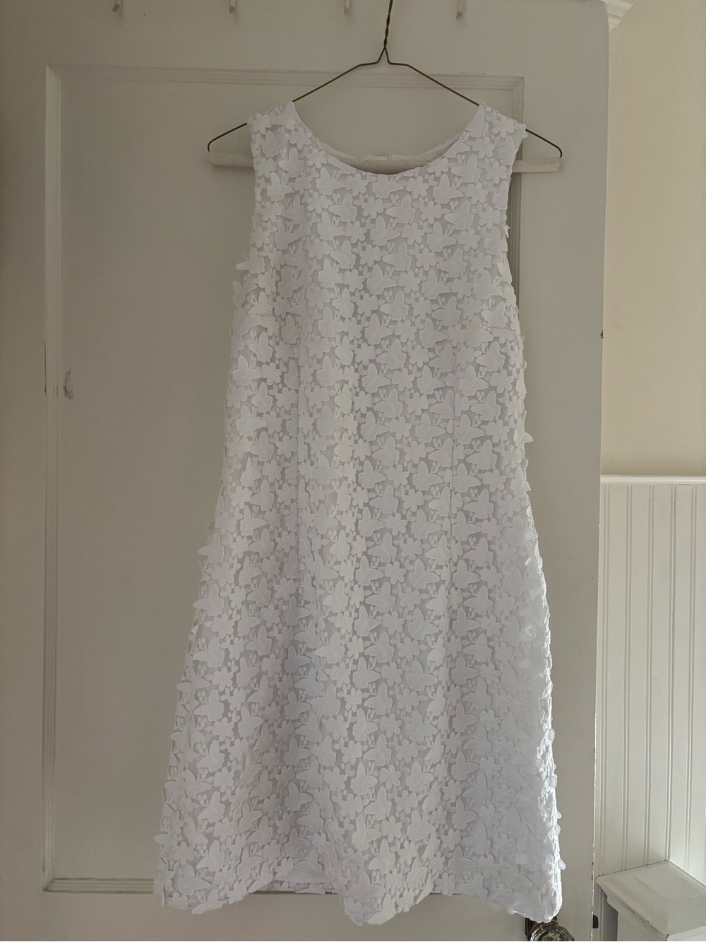 Lilly Pulitzer White Floral Lace Midi Dress